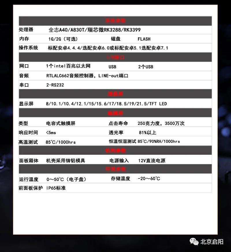 启阳安卓一体机